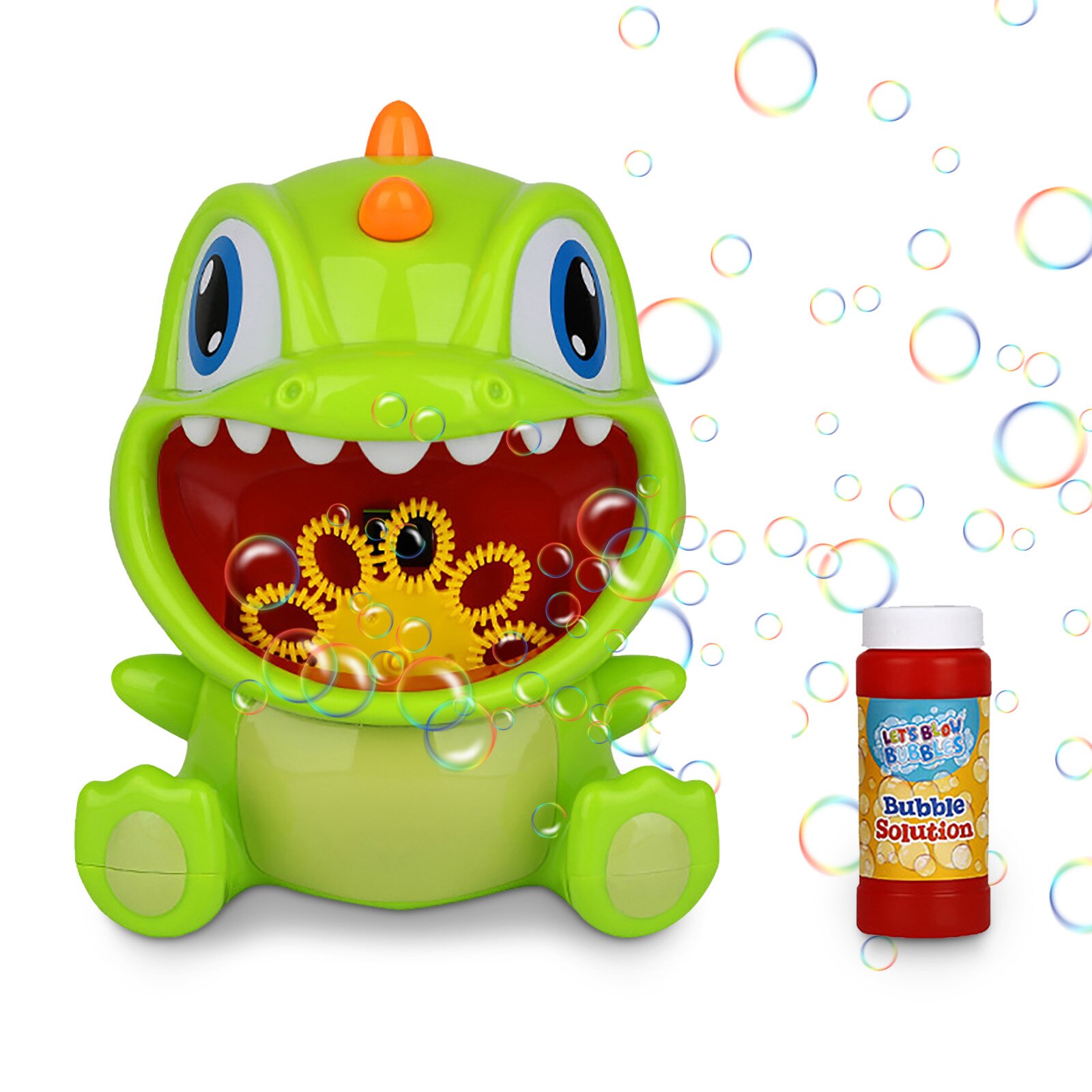 40 # Kinderen Dinosaurus Automatische Bubble Machine Gun Zeep Bubble Blower Met Oplossing Bubble Sets Outdoor Kind Speelgoed Voor Kinderen