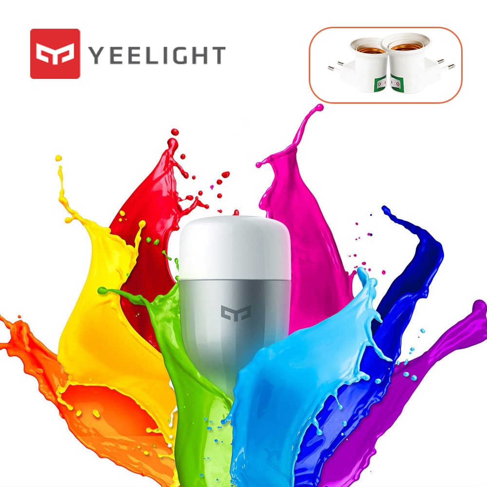 XiaoMi Yeelight Colorful Bulb E27 Smart APP WIFI Remote Control Smart LED Light RGB/Colorful temperature Romantic lamp bulb