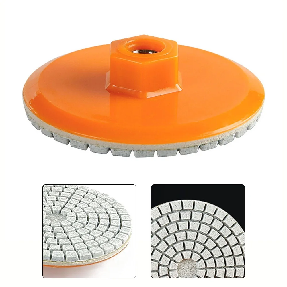 1 stücke 80mm 3 Zoll Polieren Pad Nass Trocken Buff Disc Schleifmittel Für Schleifen Marmor Granit Beton Schleifen Arbeitsplatte stein
