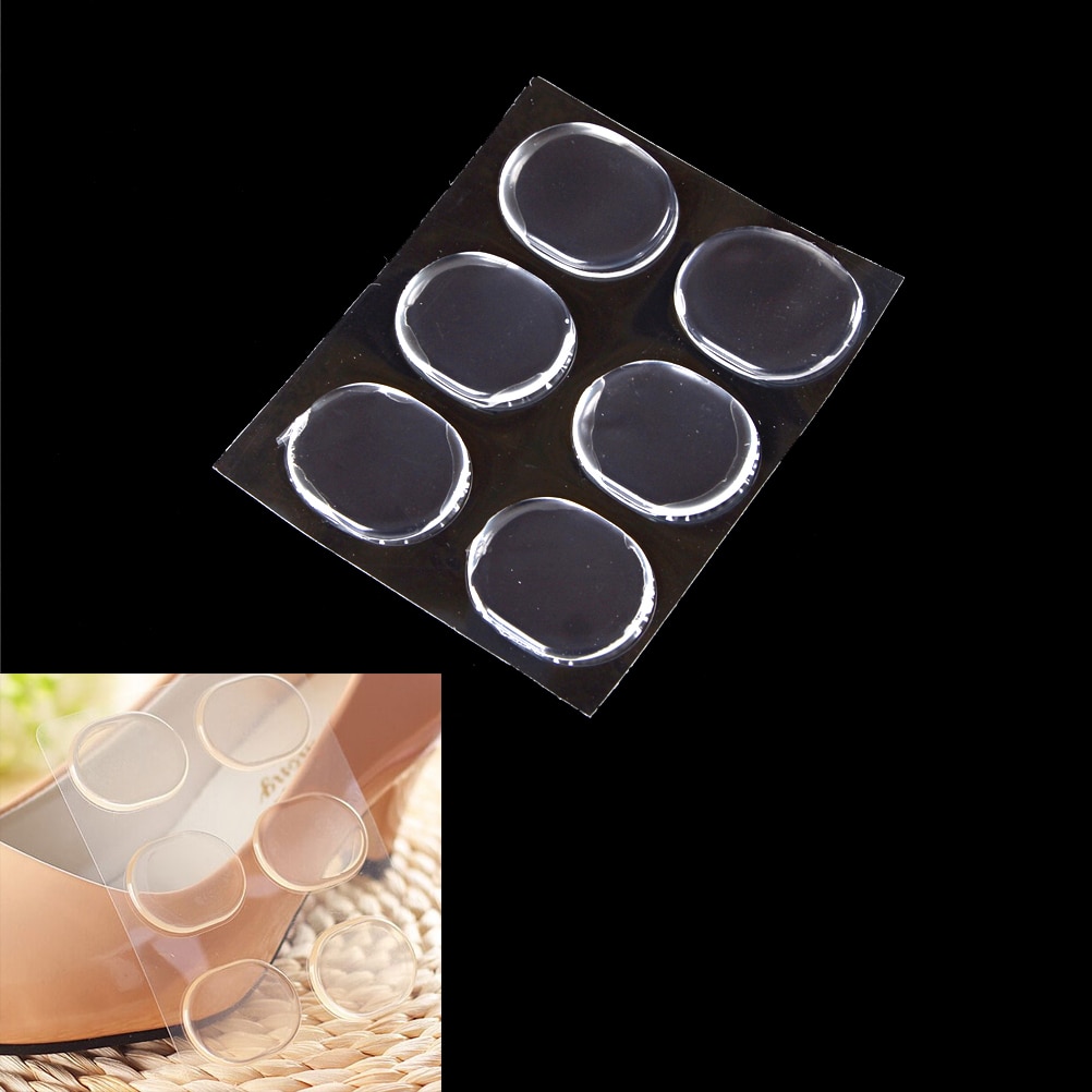 6 Pcs/Sheet Siliconen Inlegzolen Insert Anti Slip Gel Pads Voorvoet Protector Hakken Wrijven Kussen Pads Verkoop