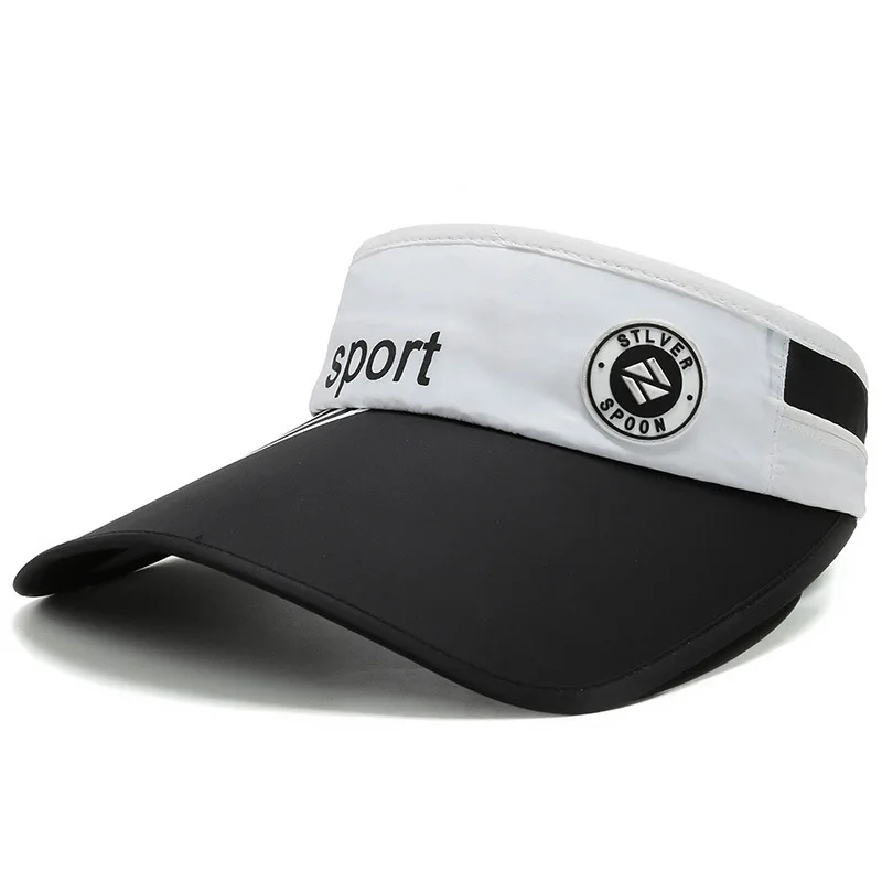 Frauen Sommer versenkbare Krempe leeren Zylinder verstellbaren Buchstaben Sonnenblende Kappe im Freien lässig Anti-UV-Strand Sport Baseball kappe