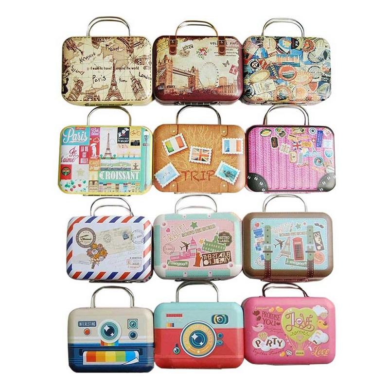 1:6 Mini Kofferbak Speelgoed Poppenhuizen Miniatuur Koffer Pocket Scène Meubels Huis Accessoires Diy Willekeurige Kit Dol Voor Kinderen Kleur X4G1