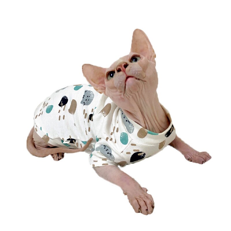 Sphynx katze kleidung Frühling Sommer Katze Bekleidung unbehaart Katze Kleidung kätzchen Nette Katze Outfits