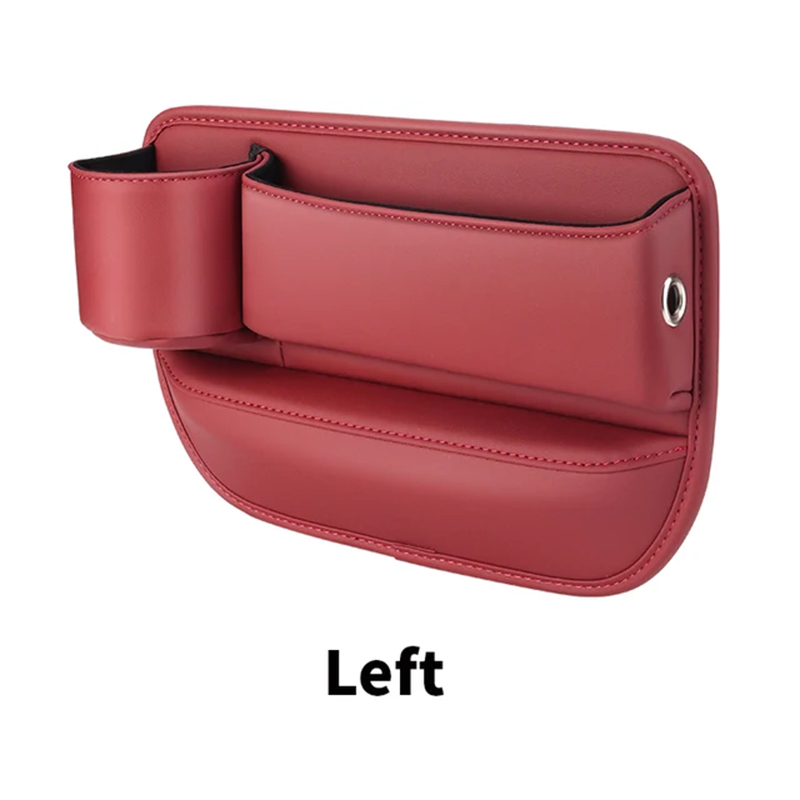 Leather Car Seat Sewn Gap Crevice Slot Storage Box Cup Holder For Alfa Romeo 4C 159 Spider Giulia Giulietta 156 Mito 147 8C Stel: Brown