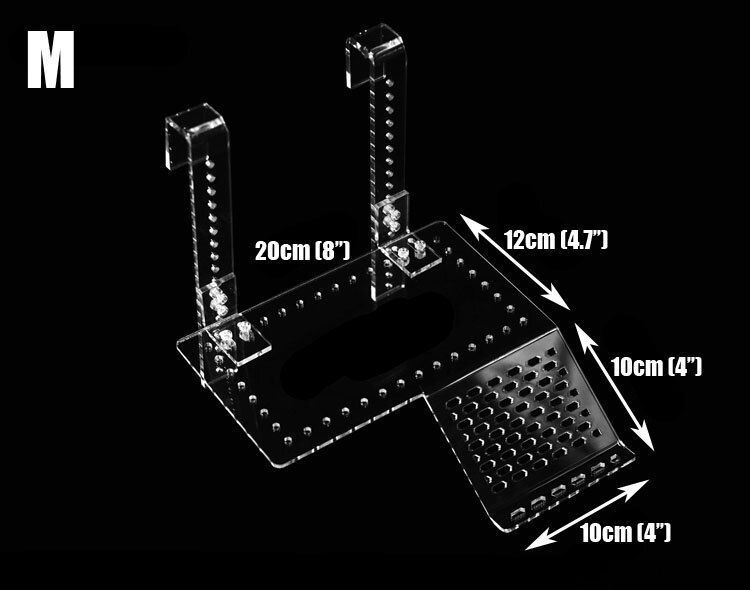 Turtle Pier Topper Basking Platform steps Landing Island for Aquarium Fish Tank aquarium accessories: Size M