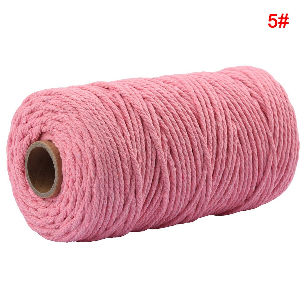2mm Colorful Anti-Fading Cotton Rope DIY Decorative Wrapping Accessory Hand Tools PAK55: 5