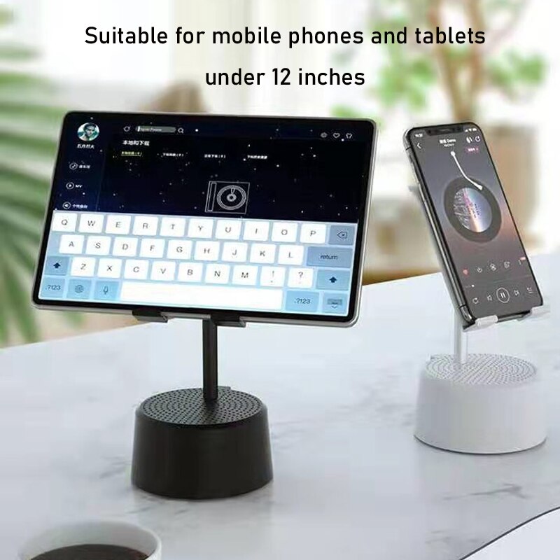 Bluetooth Tripod 360 Rotation FM Radio Holder For Phone Smartphone Tik Vlog Live Tok Video Record Speaker