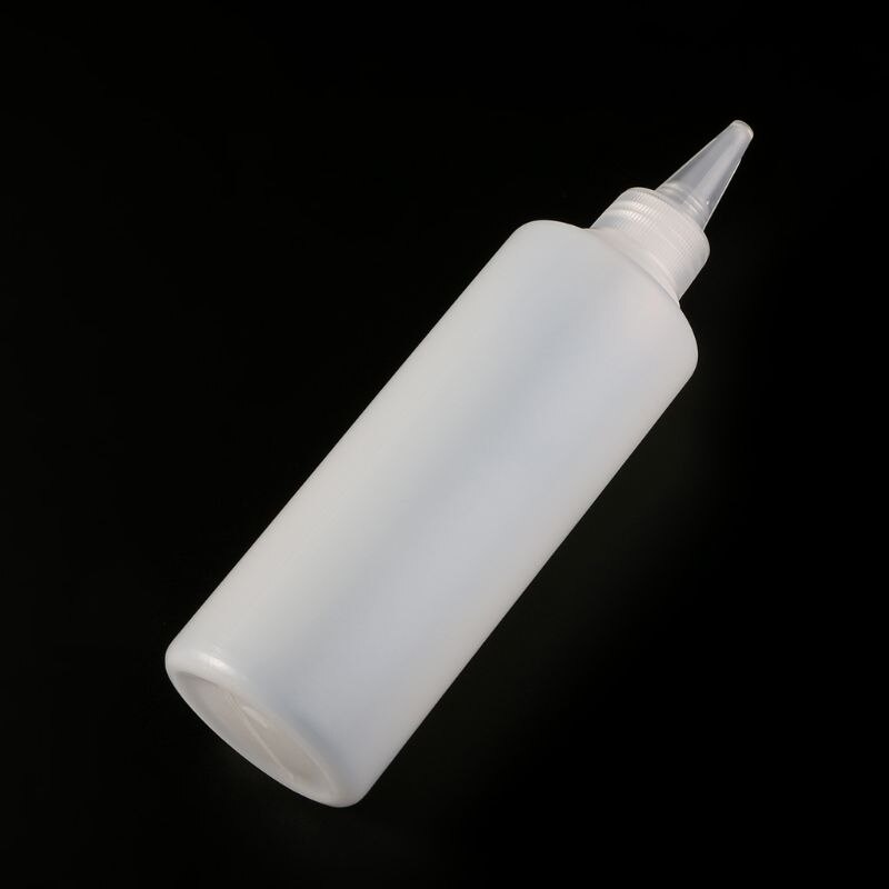 Aplicador de cola branca de plástico de alta qualidade, 250ml, garrafa de aperto para recortes em papel, faça você mesmo, ferramenta artesanal de papel de álbum, 1 peça