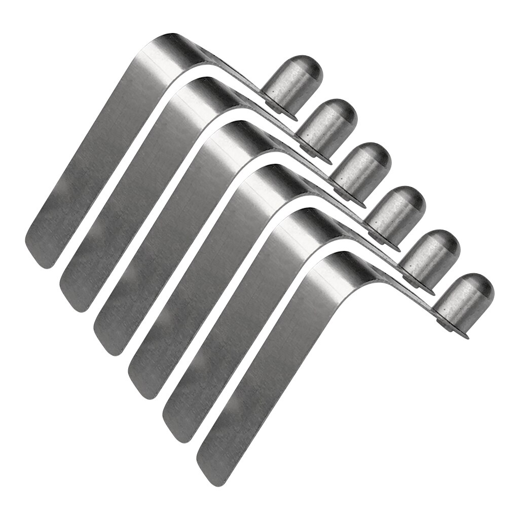 (pakke 8) 8mm metal kajak paddle fjeder clips - telt stang clips - tryk knap klips - tilbehør