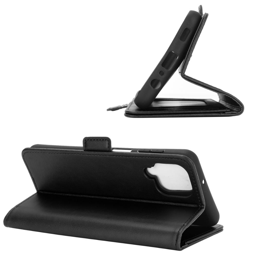 Hülle für samsung galaxy  a12  a12 leder-klapphülle im vintage-stil mit magnetverschluss