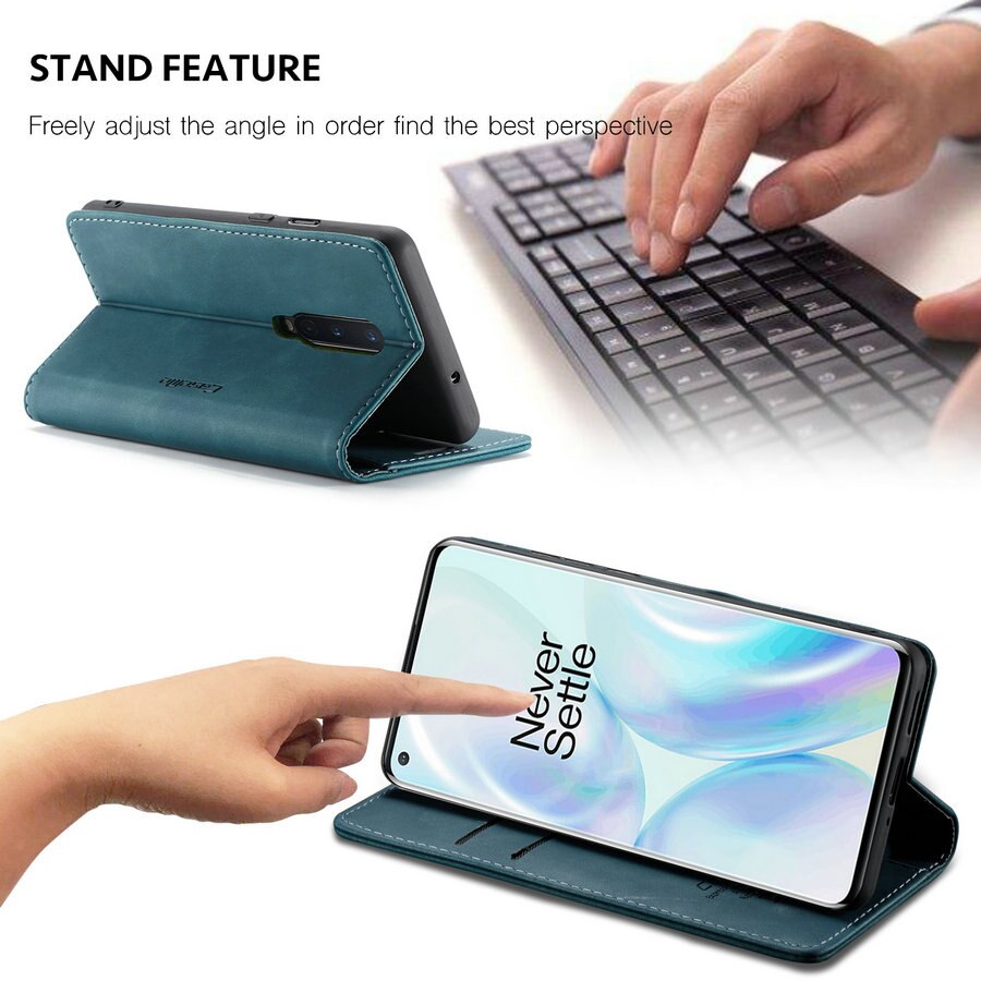Caseme capa magnética flip para oneplus 13 12 11 8 7 pro 8t capa de telefone de couro luxuosa retrô carteira para one plus 7 8 11