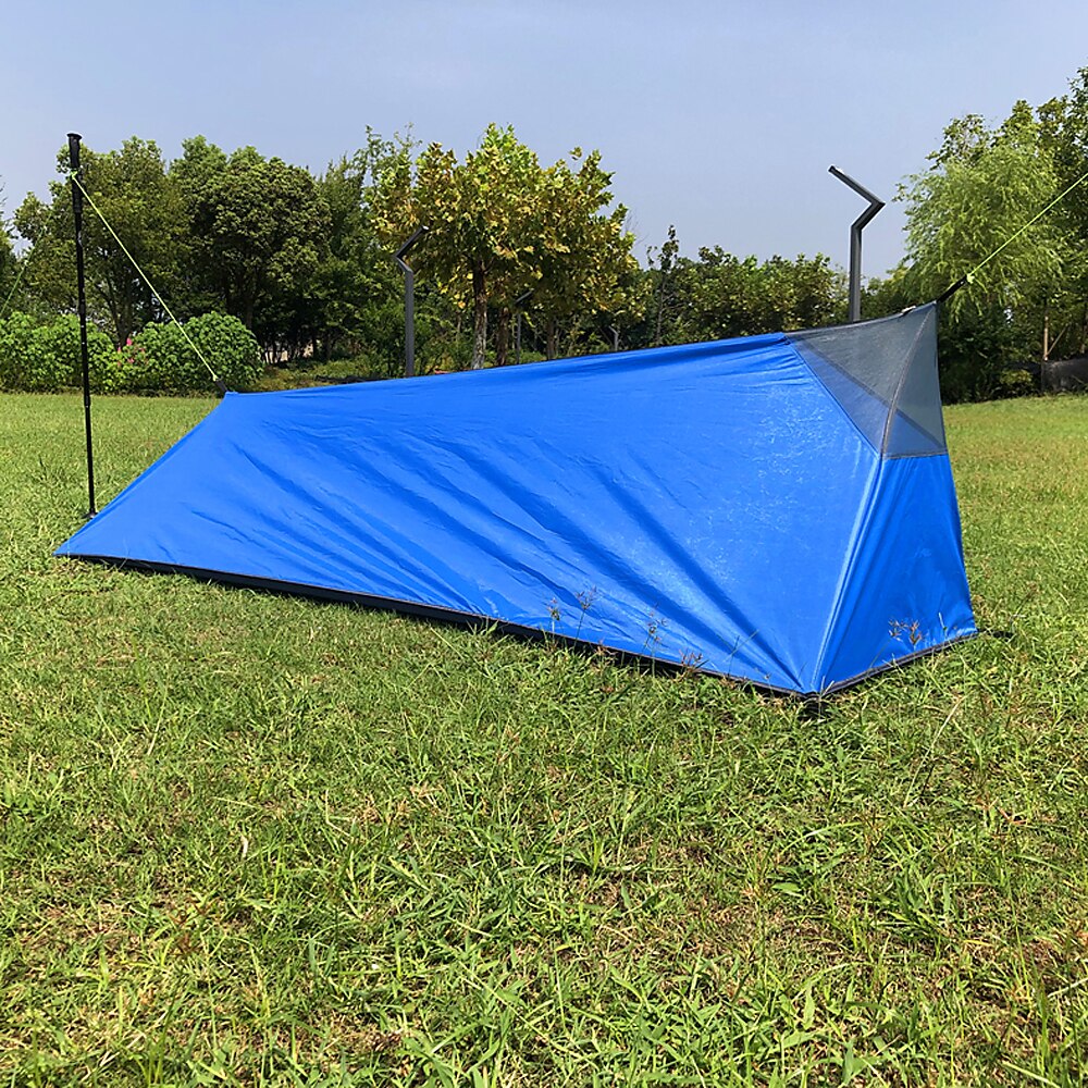 Cankypu Backpacken Tent Outdoor Camping Slaapzak Tent Lichtgewicht eenpersoonstent met klamboe