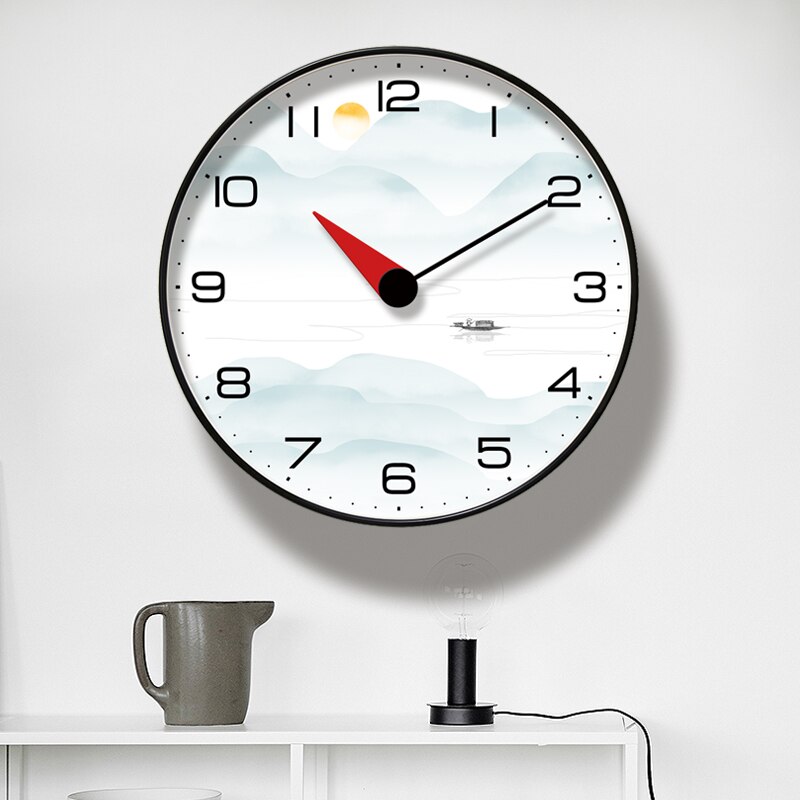 Ronde Creatieve Mute Modern Grote Wandklok Klokken Voor Home Keuken Woonkamer Decor Battery Operated Stille