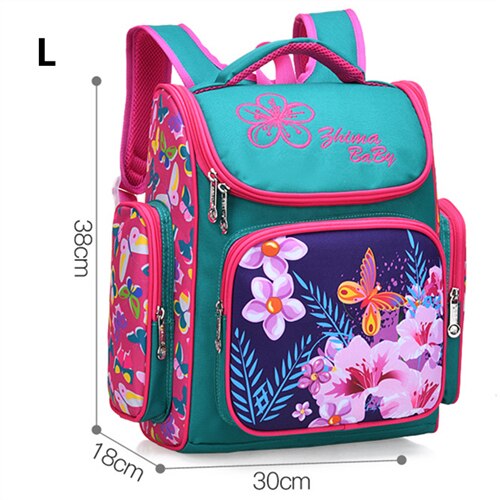 Mochilas de gran capacidad de 2 tamaños, bolsa de viaje, mochila escolar ortopédica, bolsas escolares de estilo ruso para niños y niñas: L rose