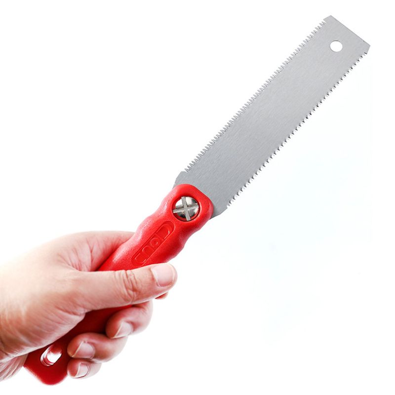 Bois Double côtés 65mn acier scie à main Tenon 3 bords dent pour bois plastique coupe