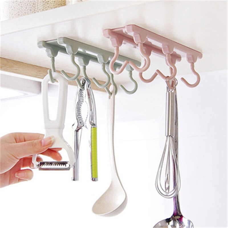 Accesorios de cocina, 6 colgadores de decoración para el hogar, utensilios de cocina, estantes de almacenamiento, suministros de cocina, ganchos fuertes, utensilios de cocina