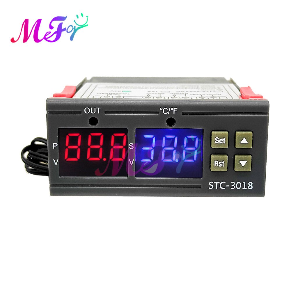 Digital termostat 220v stc -1000 3000 3008 3018 3028 temperatur fuktighetsregulator omkopplare humidistat termometer hygrometer: St -3018