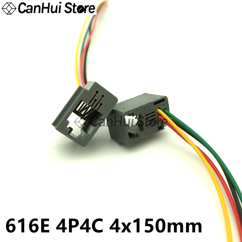 5 uds RJ11 RJ12 RJ45 conector hembra de teléfono con cable 4P4C 6P4C6C 8P8C conector hembra 616E 623K 616M 641D 648K: Gris oscuro