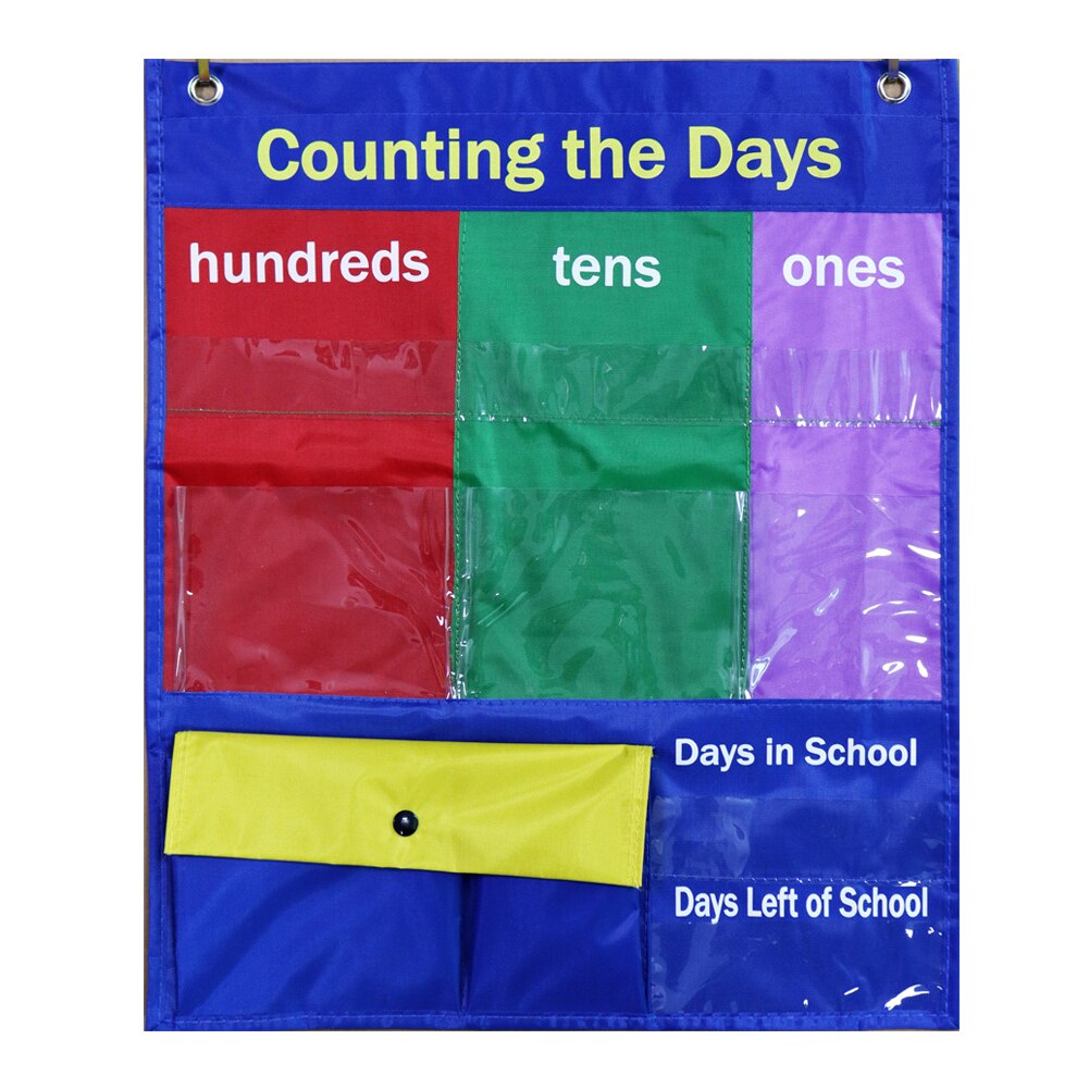 10 Giant Insert Card Learning Resources Foldable Teaching Easy Mounting Space Saving Scheduling Home Pocket Chart