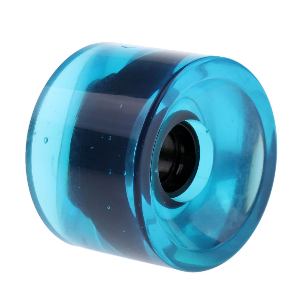 Replacement 70 x 51mm Durable Pro Blank Skateboard PU Wheels Longboard Mini Cruiser Wheel Parts: clear blue