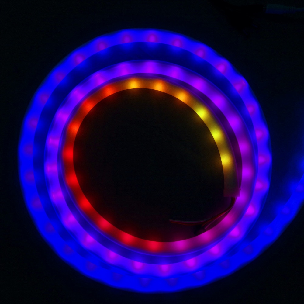 2.5 m DC12V WS2811 led neon pixel licht, RGB volledige kleur; 30 leds/m met 10 pixels/m; waterdicht in milky neon buis