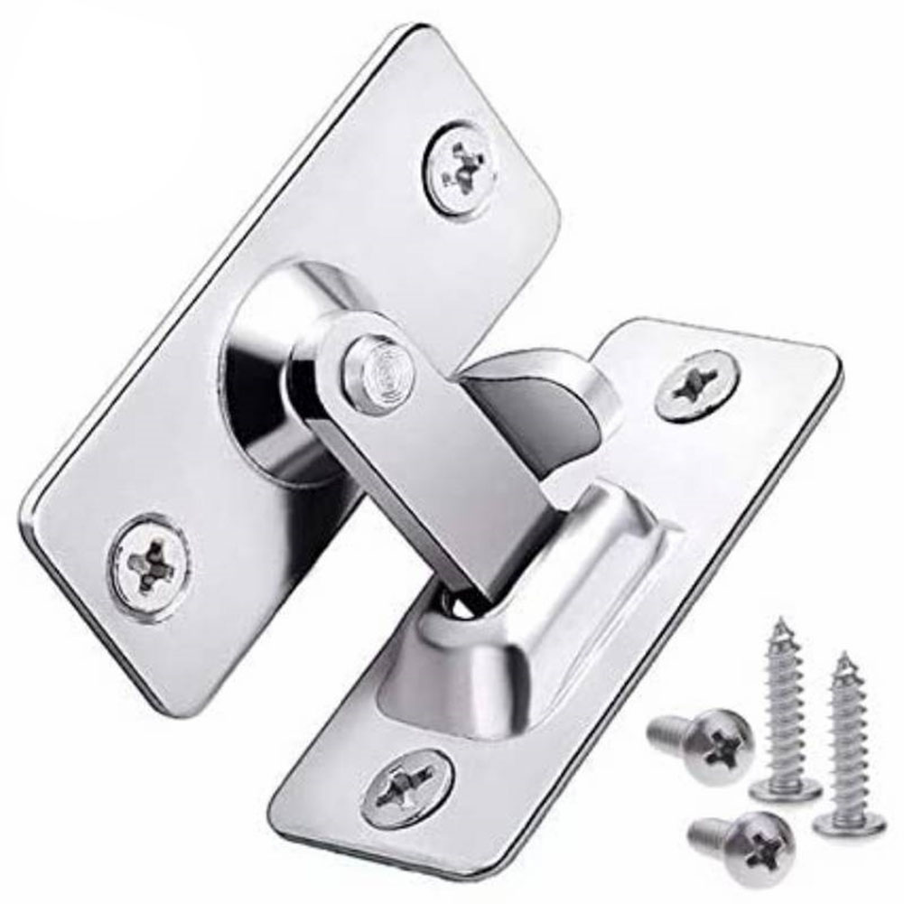 Door Lock With 4 Screw 90 Degree Barn Door Latch Bolt Hook Latch Drawers Cabinet Locks Right Angle Sliding Gate Lock Hardware