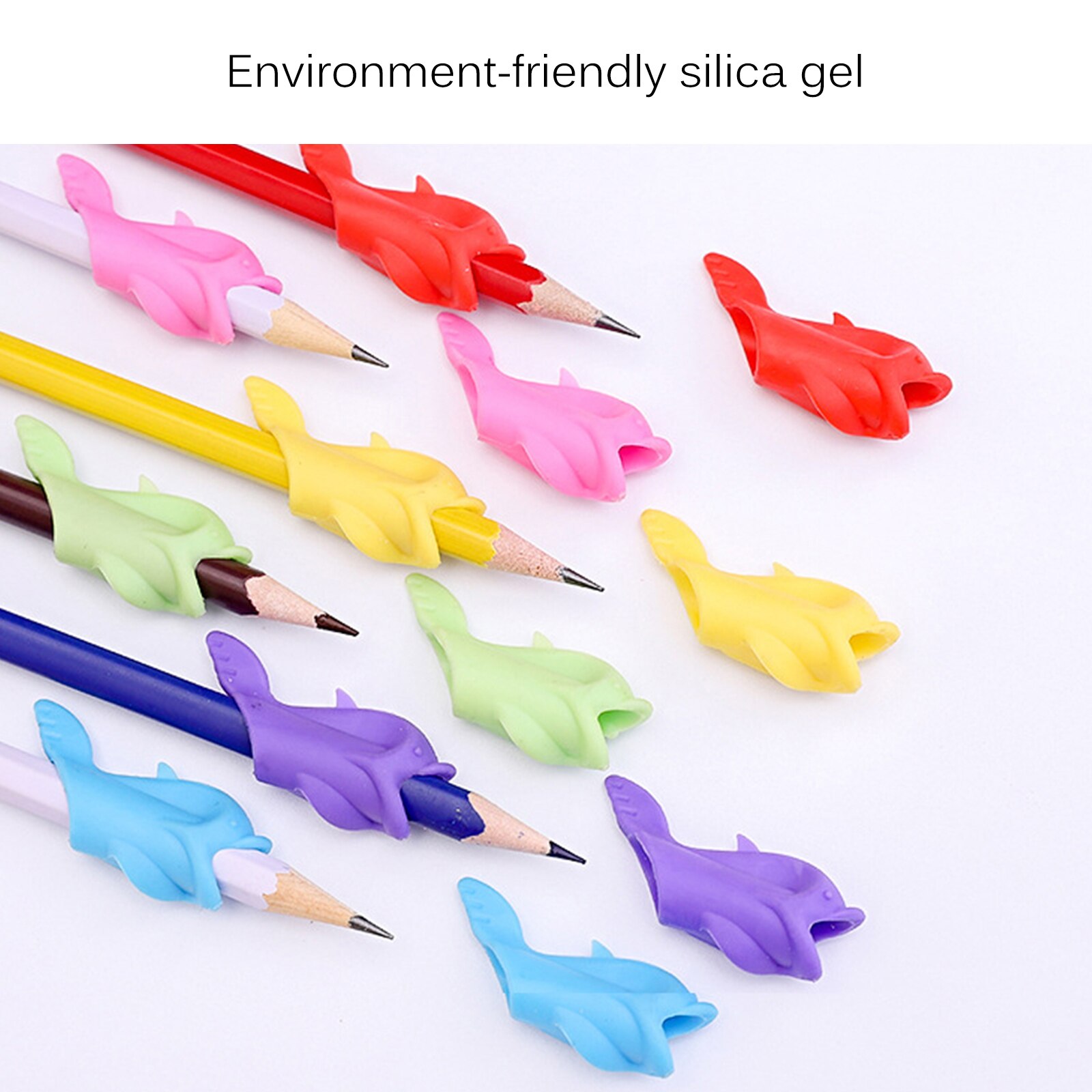 Leuke Vorm Pen Houder Correctie Schrijven Comfortabel Hold Pen Grip Houding Gereedschappen Siliconen Schrijven Houding Corrector Briefpapier