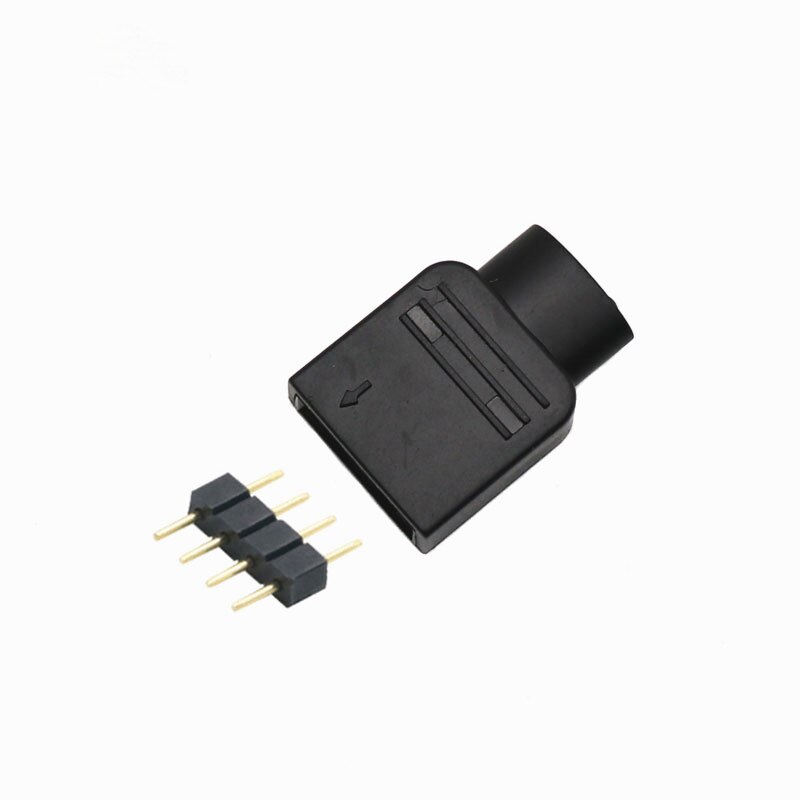 10Pcs / 50Pcs ARGB RGB DIY 3Pin 4Pin Adapter Connector Jacket Male Female Needle Set LED For 3528 5050 Led Strip Light