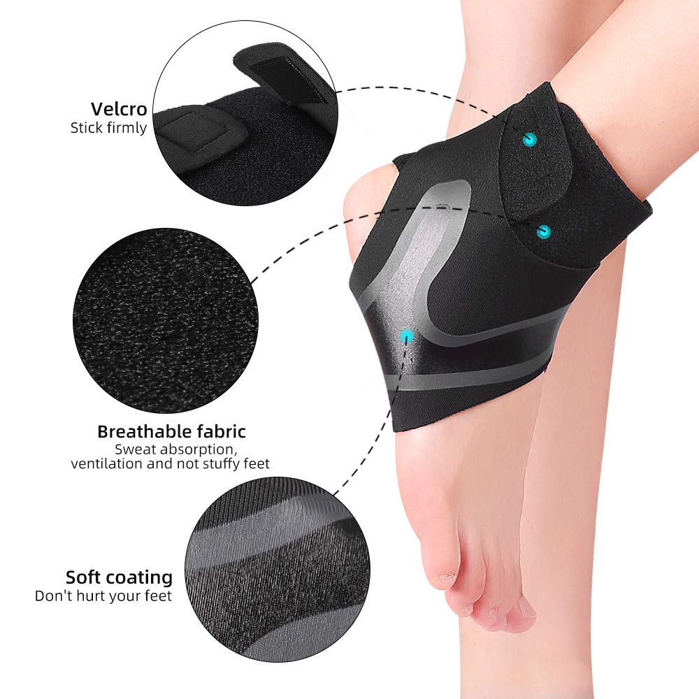 1Pcs Sport Enkelbrace Compressie Ondersteuning Ademend Neopreen Achilles Pezen Pijn Voet Verstuiking Letsel Enkel Wraps