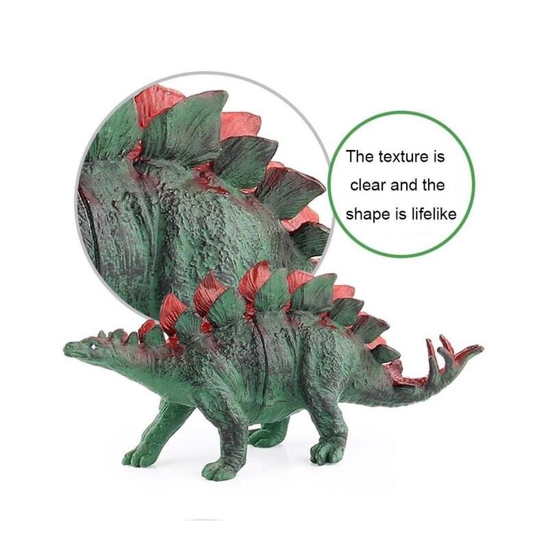 Simulation Little Dinosaur Model Toy Yrannosaurus Rex Wyvern Velociraptor Stegosaurus For Children Kids Birthday