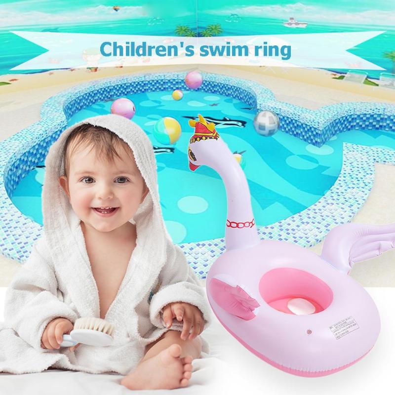Kroon Zwaan Zwemmen Ring Kids Float Cirkel Opblaasbare Veiligheid Zwembad Speelgoed
