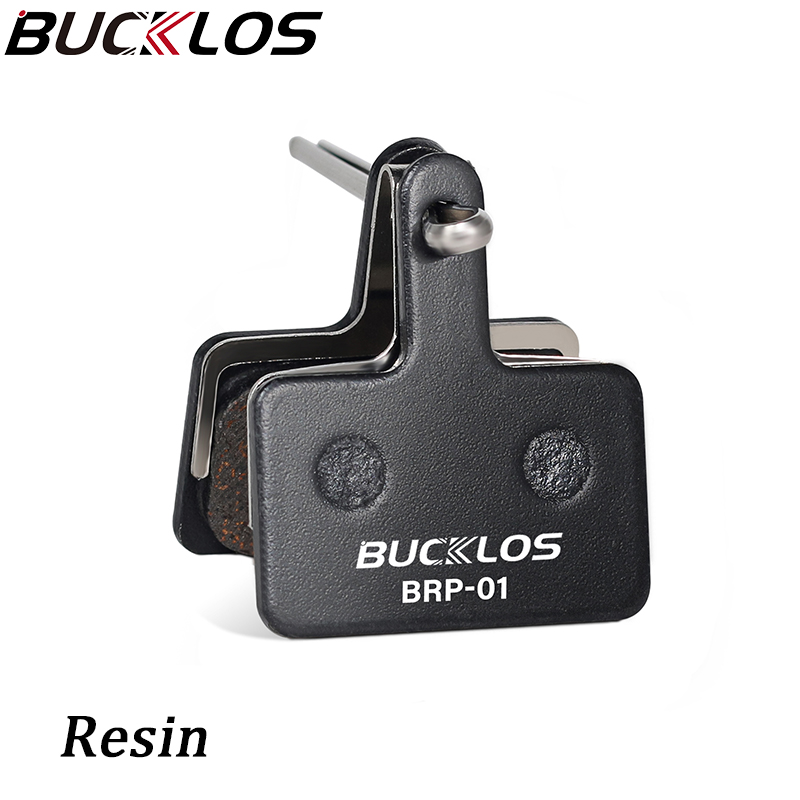 BUCKLOS Fit B01S pastilla de freno de disco resina semimetálica cerámica pastillas de bicicleta pastillas de frenos hidráulicos para SHIMANO MT200 MT400: Blanco