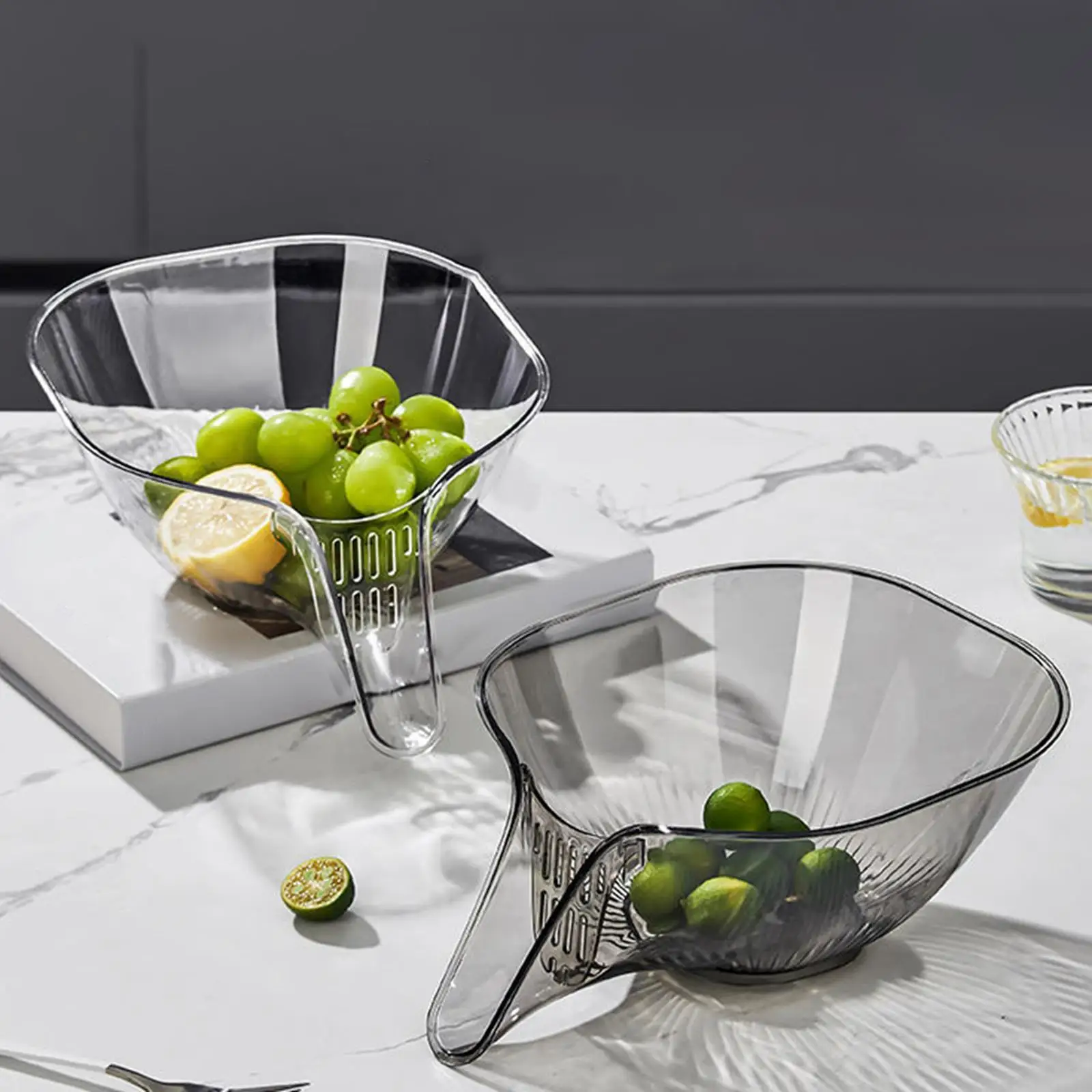 Multifunctionele wasafvoermanden Huishoudelijke groentebak Keuken Wassen Fruitschaal Reinigingskom Keukenaccessoires