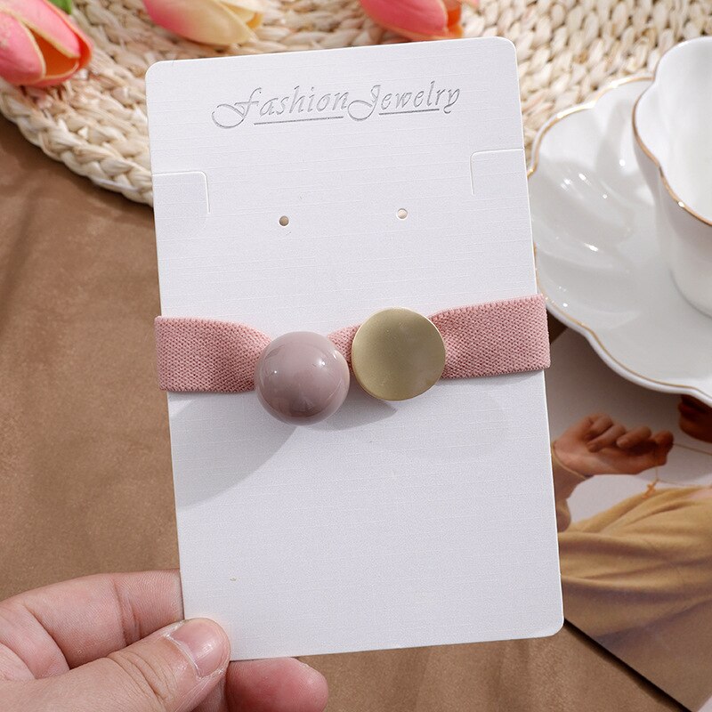 Trend Koreaanse Eenvoudige Duurzaam Chouchou Vrouwen Meisjes Elastische Haar Elastiekjes Holder Accessoires Tie Haar Touw Ring Hoofdtooi