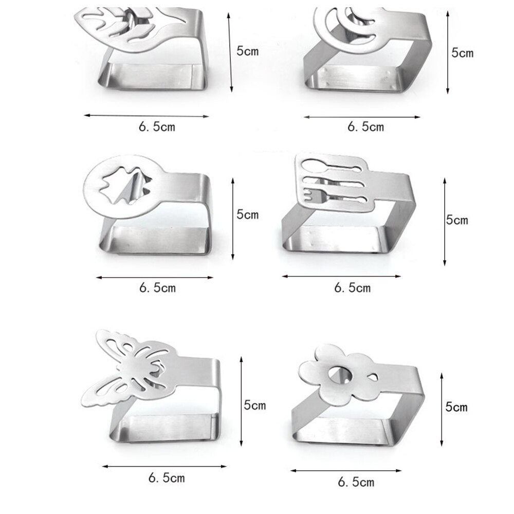 Clips para Mantel - Acero Inoxidable - Forma de U - 6.5cm - Suministros Decorativos Cocina Fiesta Boda Manualidades
