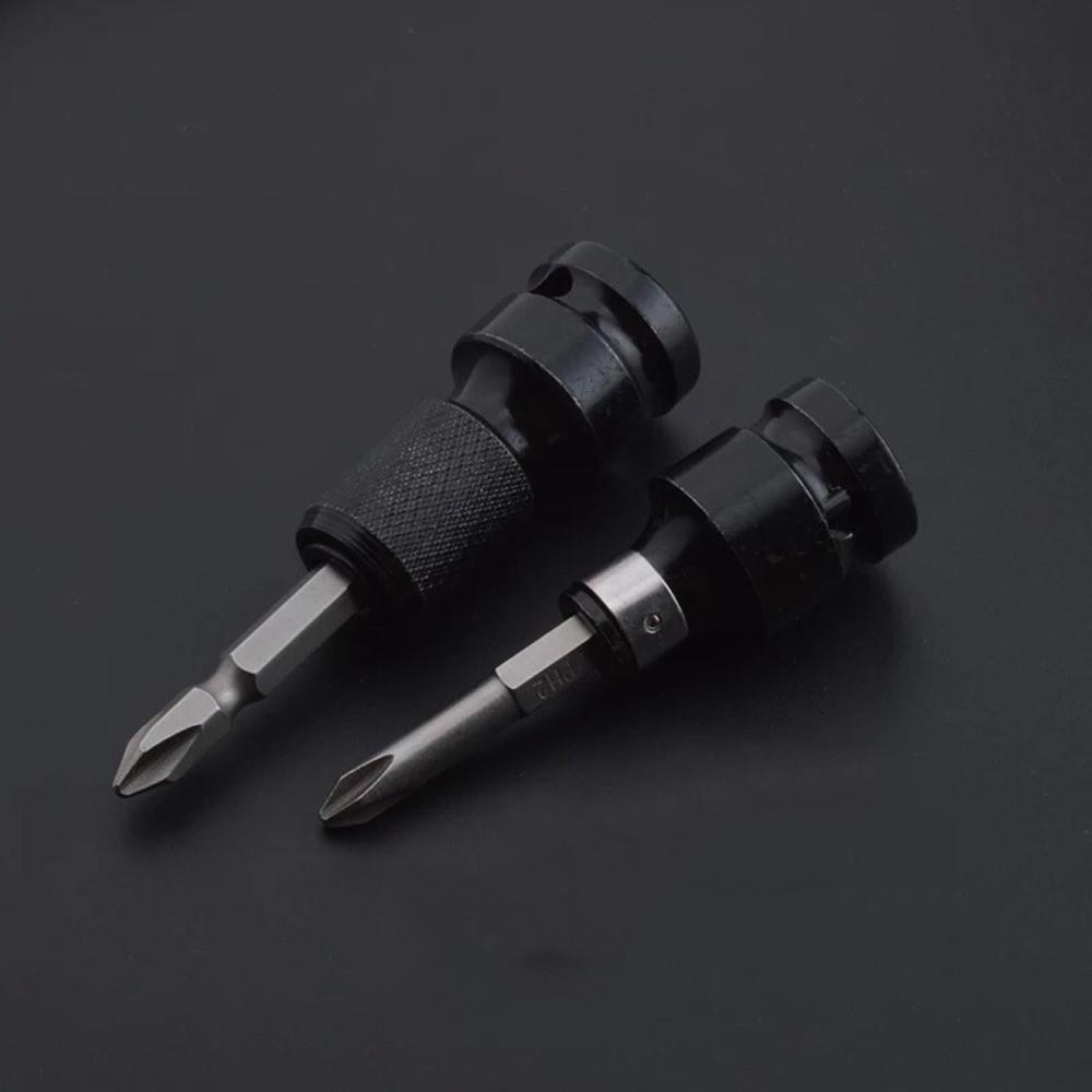 Clé à douille à cliquet hexagonale, convertisseur de clé à cliquet carré de 1/2 "à 1/4", adaptateur de clé à douille, outil à Impact de conversion