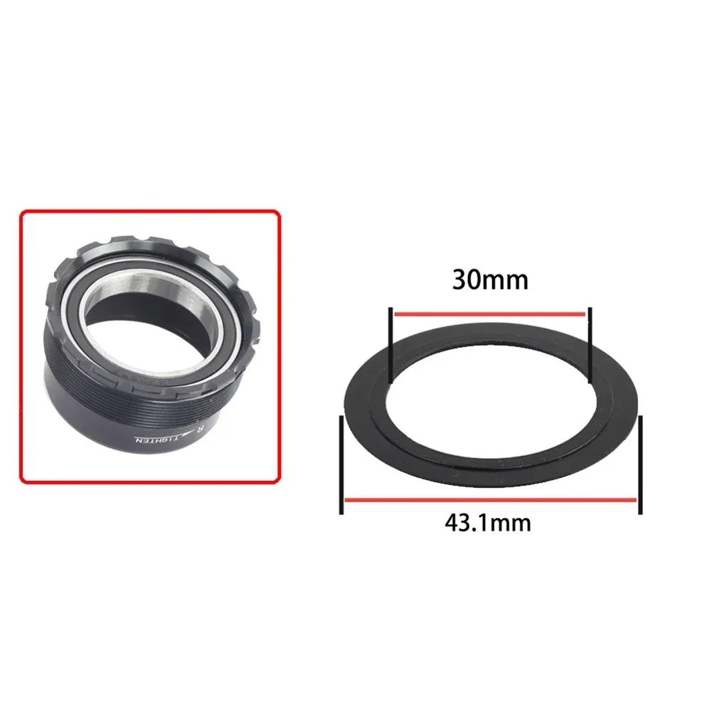 Bike Bottom Bracket Adapter Bicycle Side Cover Patcher For DUB For BSA BB Bottom Bracket Bearing Cover: Burgundy