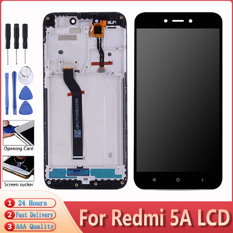 Originele Display Voor Xiaomi Redmi 5A Lcd Touch Screen Voor Redmi 5A Lcd Display Met Frame 5.0 Inch Digitizer Gratis gereedschap