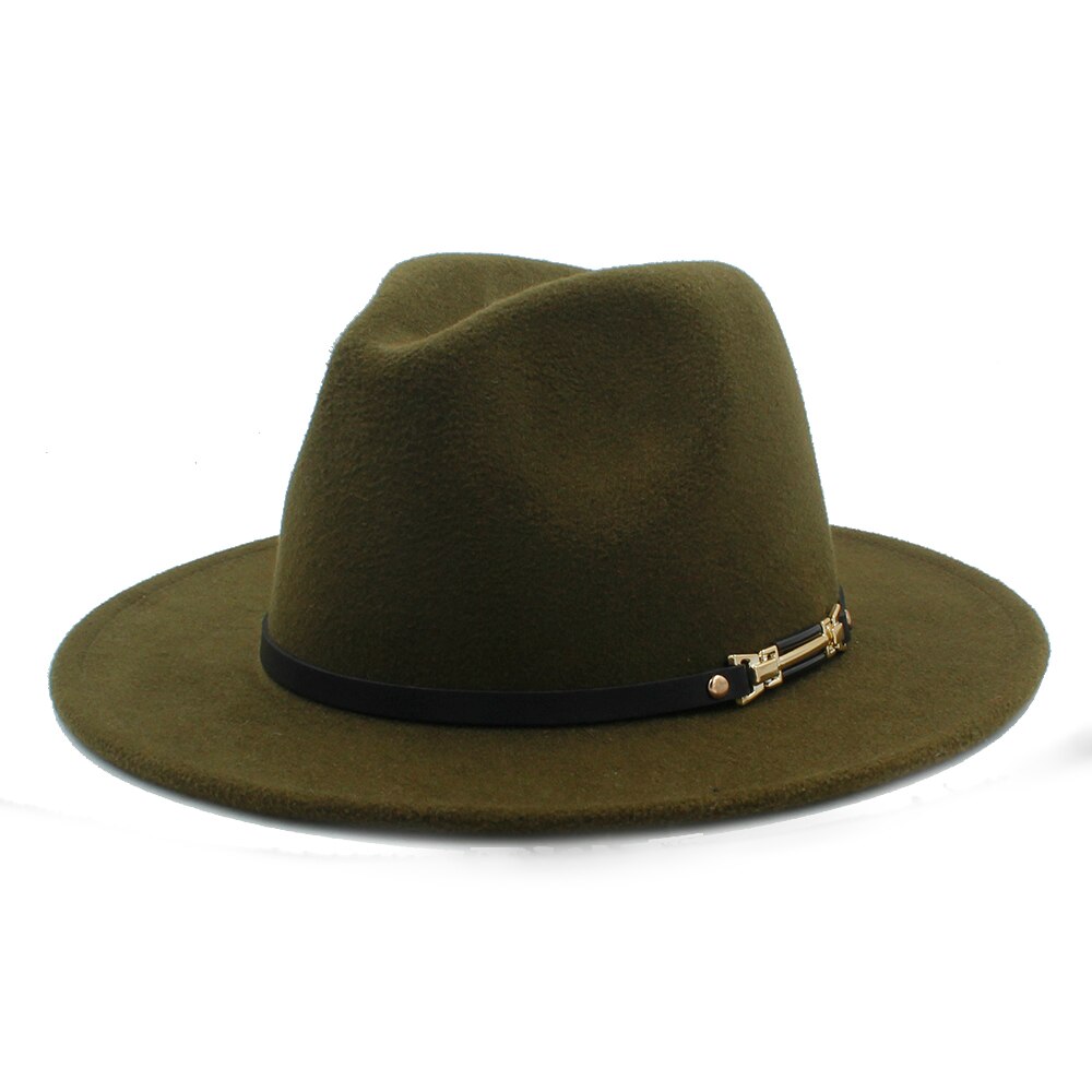 Men's Women's Wool Felt Fedora Hat Gangsters Traditional Godfather Mafia Caps Size 56-58CM