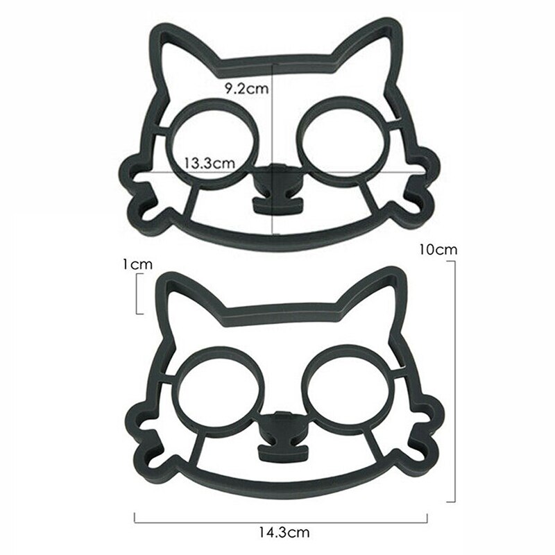Silicone oeufs frits Gel de silice forme moule chat forme oeuf frit outil de cuisine pour bricolage cuisson cuisine outil de cuisson