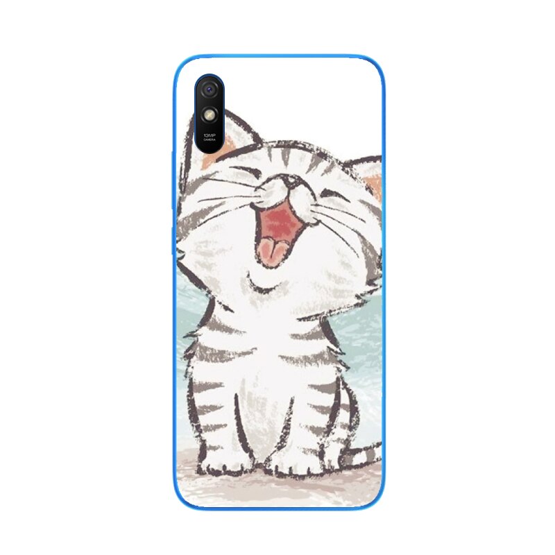 Para xiaomi redmi 9a caso silicone amortecedor macio tpu fundas caso de telefone para xiaomi redmi 9a redmi9a caso capa traseira escudo coque: 32