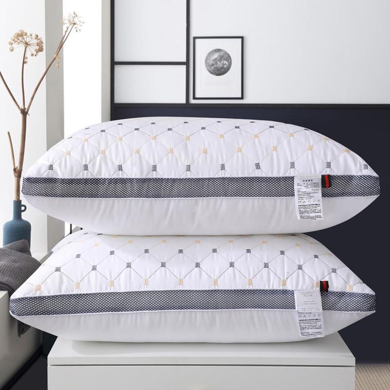 Almohada de algodón con núcleo de relleno para aliviar el dolor de hombros, cojín para aliviar el dolor de hombros, cuello largo, cama, Cervical, 1 unidad, 74x48 Cm