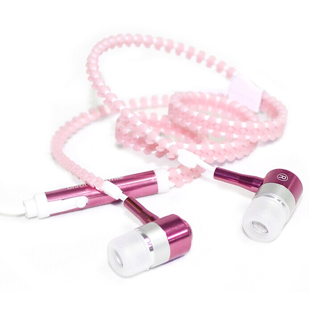 Lichtgevende Headset Muziek Bedrade Koptelefoon Gloeiende Rits Oordopje Sport Oordopjes Voor Iphone Samsung Xiaomi 3.5Mm Headset Plug: B