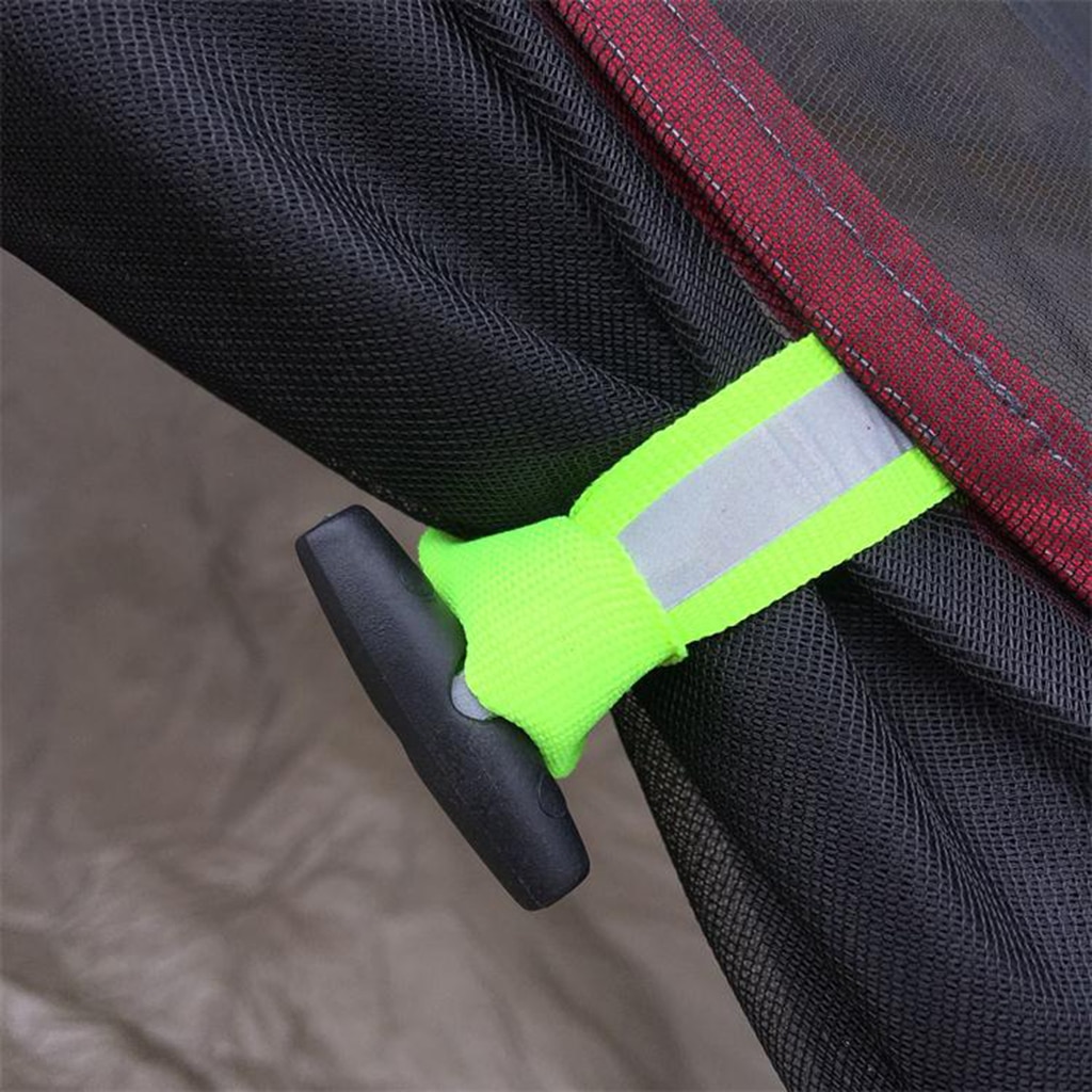 4 pakke camping baldakin telt flyve fastgør slips spænde ledning skifte stop reb fastgørelse krog værktøj , 35mm lang med 6mm hul dia.