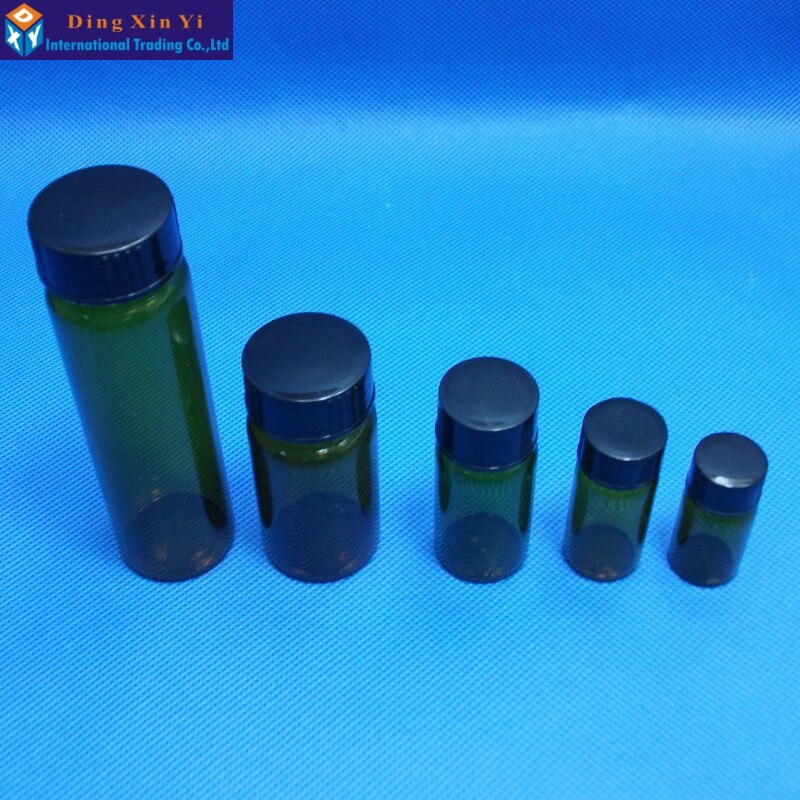 3ML Capacity 10pcs/lot brown glass vial Clear Liquid Sampling Sample Glass Bottles Vials Screw cap