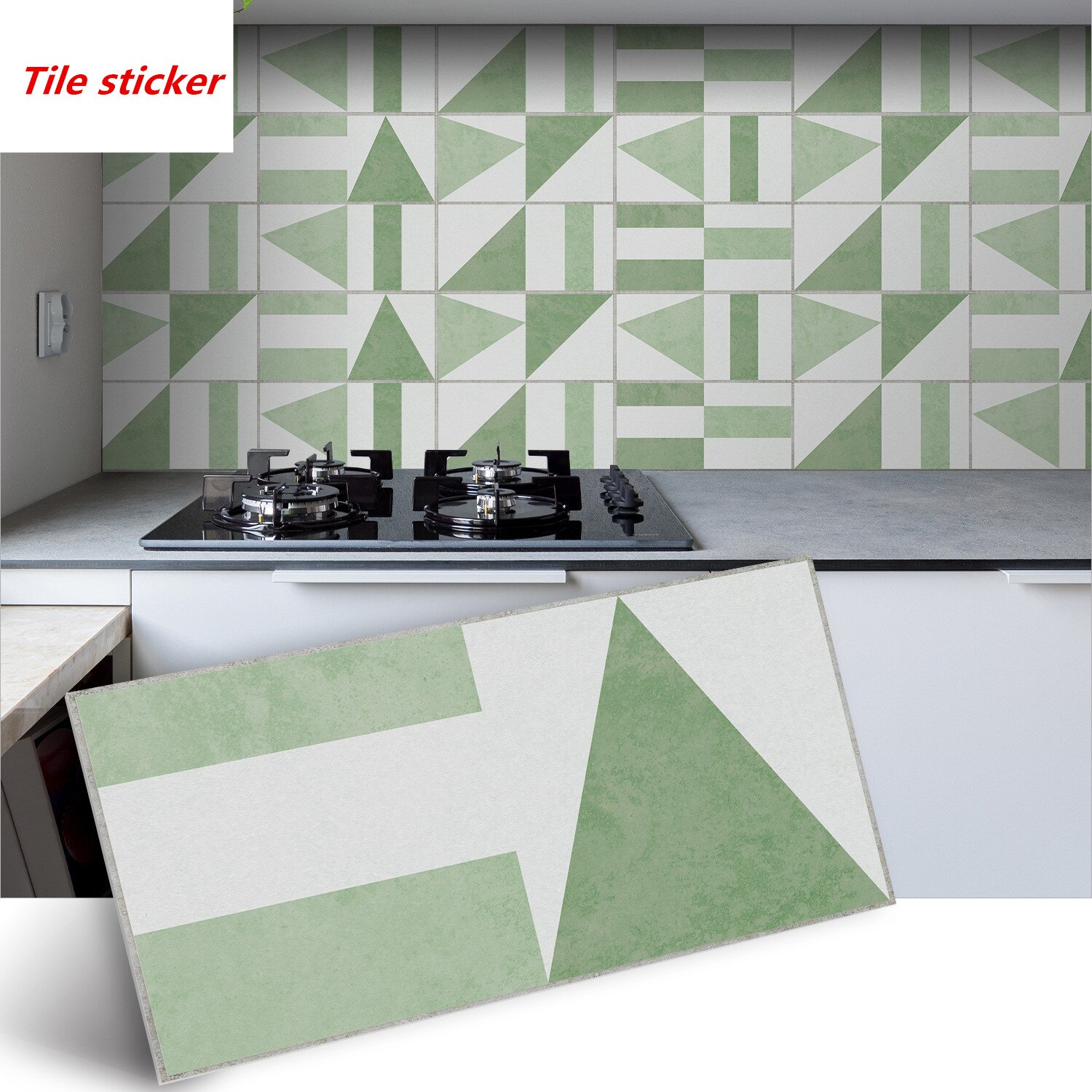 geometric wall renovation Decor sticker PVC self-adhesive wall sticker 30x15cm brick stickers tile sticker