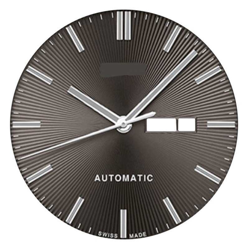 37.2Mm Wijzerplaat Handen Voor M024630A Mannen Mechanische M024 Horloge Tekst Horloge Accessoires M024630 Reparatie Onderdelen: Grey silver hands