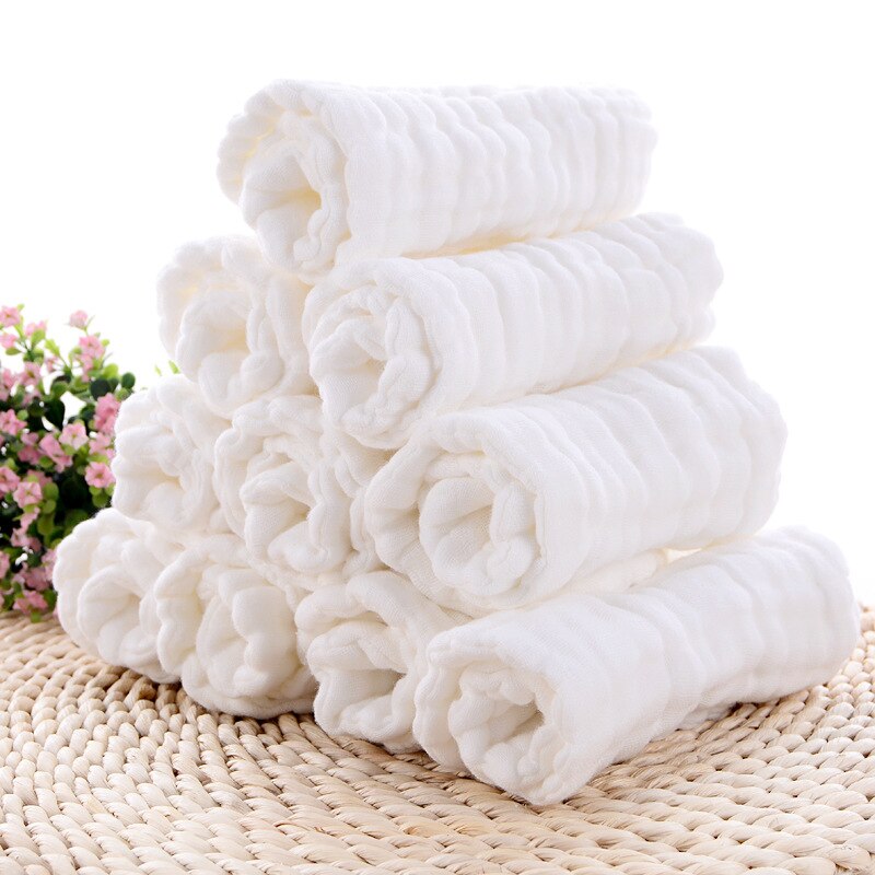 Luiers Ecologische Herbruikbare Luier Insert 12 Lagen Biologische Mousseline Katoenen Baby Snap In Nappy Liners Pasgeboren Peuter