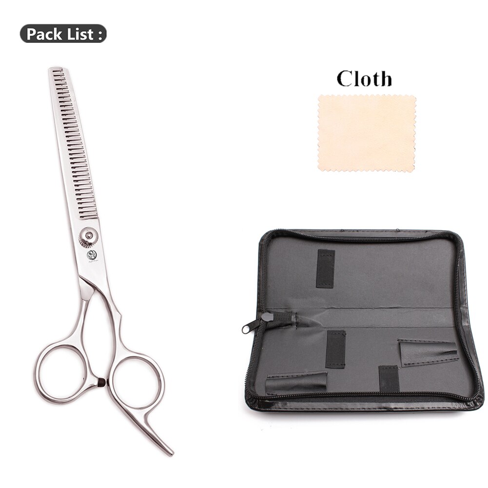 Professionelle Hundesalon Schere Set 6.0 "Edelstahl Lila Drachen Hund Schere Gebogene Schere Gerade Schere Ausdünnung Schere Z4001: Z4001 Yin T 6Y