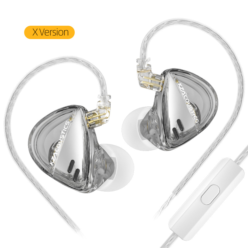 KZ X Angelears Libra Wired HiFi In-Ear Earphone IEMs Ultra-Wide Frequency Dynamic Monitor With 0.75 Detachable cable: WHITE